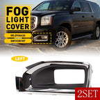 Set of 2 Fog Light Lamp Grill Covers for GMC Yukon Denali SLE SLT (2015–2020)