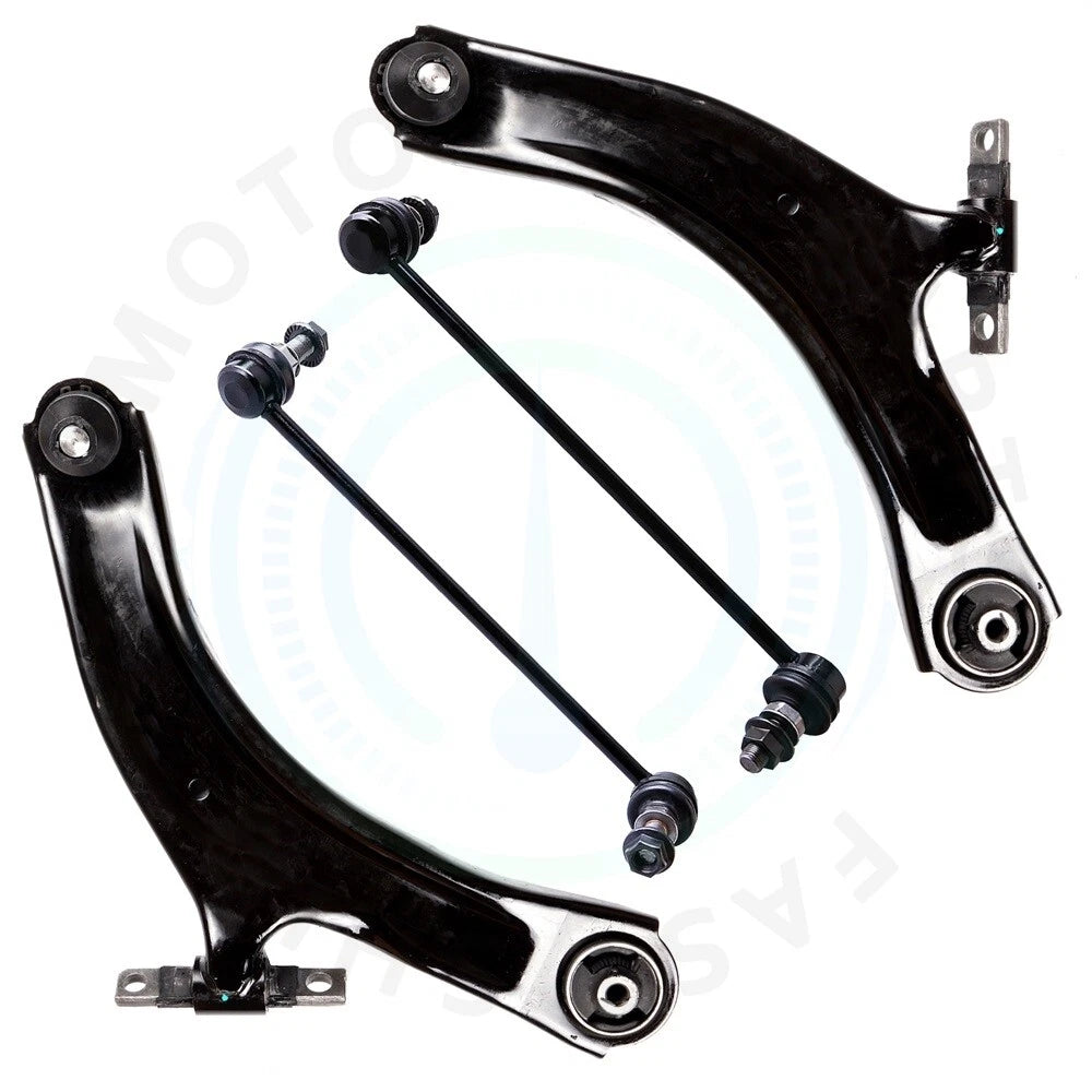 Set of 4 Front Control Arms & Stabilizer Bar Links for Nissan Rogue (2008–2013)