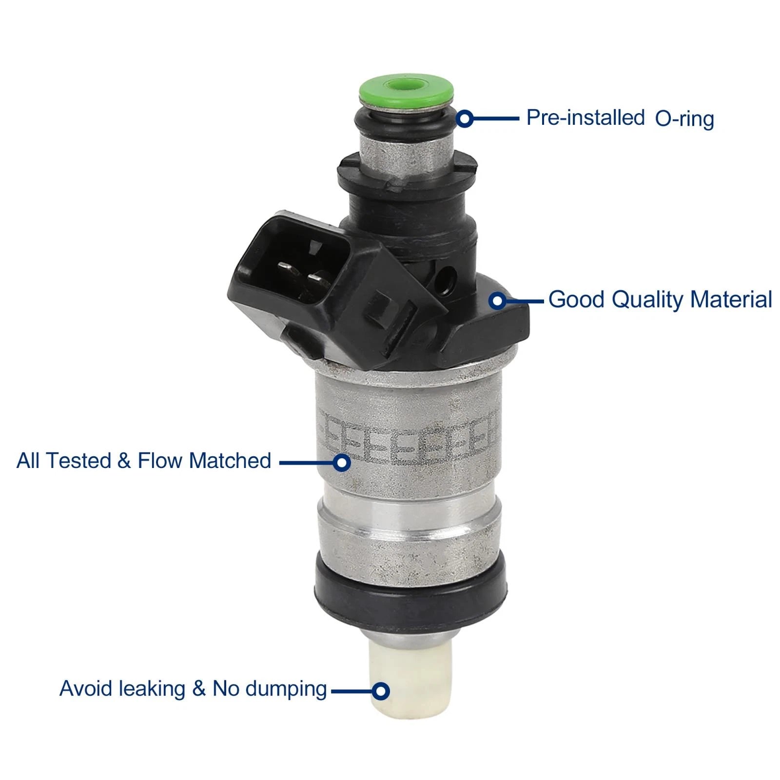 Set of 4 Flow Matched Fuel Injectors for Honda Civic 1.5L (1992–1995)