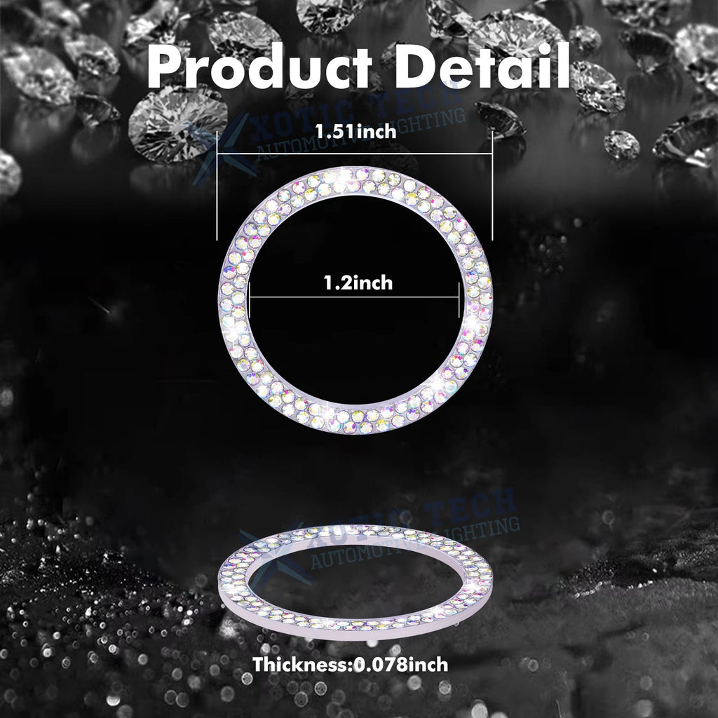 Bling Diamond Engine Button Ring Gear Shift Cover Set for NEO (YYYY-YYYY)
