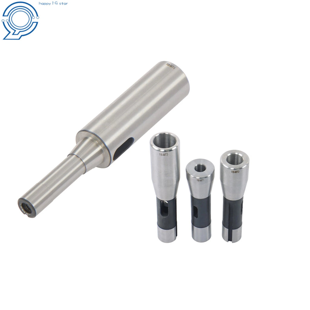 Set of 4 R8 to Morse Taper Adapters 1MT 2MT 3MT 4MT Sleeve Kit