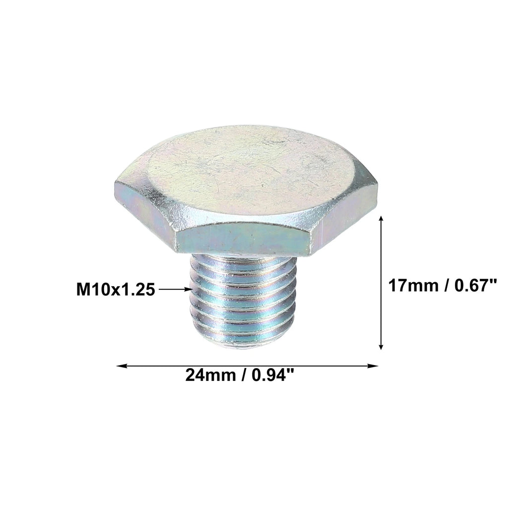Set of 1 M10x1.25 Oil Drain Plug with Washer 1146063 for Ford