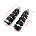 Chrome Bullet Rubber Hand Grips for Harley Chopper Bobber Touring Sportster