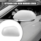 Right Side Mirror Cover Cap for Toyota Highlander (2009–2014) ABS White