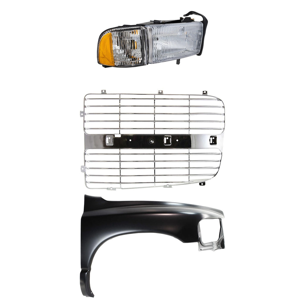 Fender Kit for Dodge Ram 1500 (2002) Primed Passenger Side
