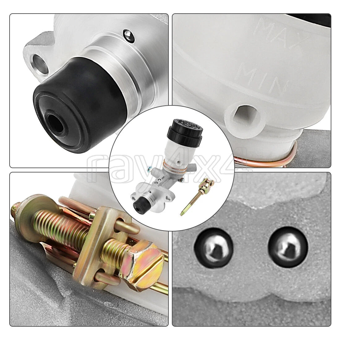 Rear Brake Master Cylinder for Yamaha Rhino 450 2006–2009, Rhino 660 2004–2007