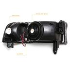 C-Shape LED DRL Sequential Turn Signal Projector Headlights for Silverado (2007–2014)