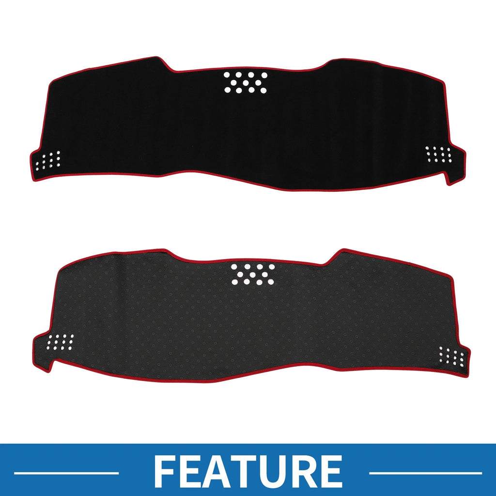 Dashboard Cover Mat for Toyota Avalon (2005–2010) Black Red