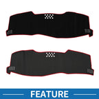 Dashboard Cover Mat for Toyota Avalon (2005–2010) Black Red