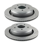 Rear Drilled Brake Rotors Kit for Chrysler Aspen (2007–2009) S-53006