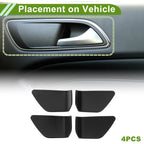 Interior Door Handle Bowl Cover Trim for Nissan Rogue (2021–2025) Carbon Fiber Black