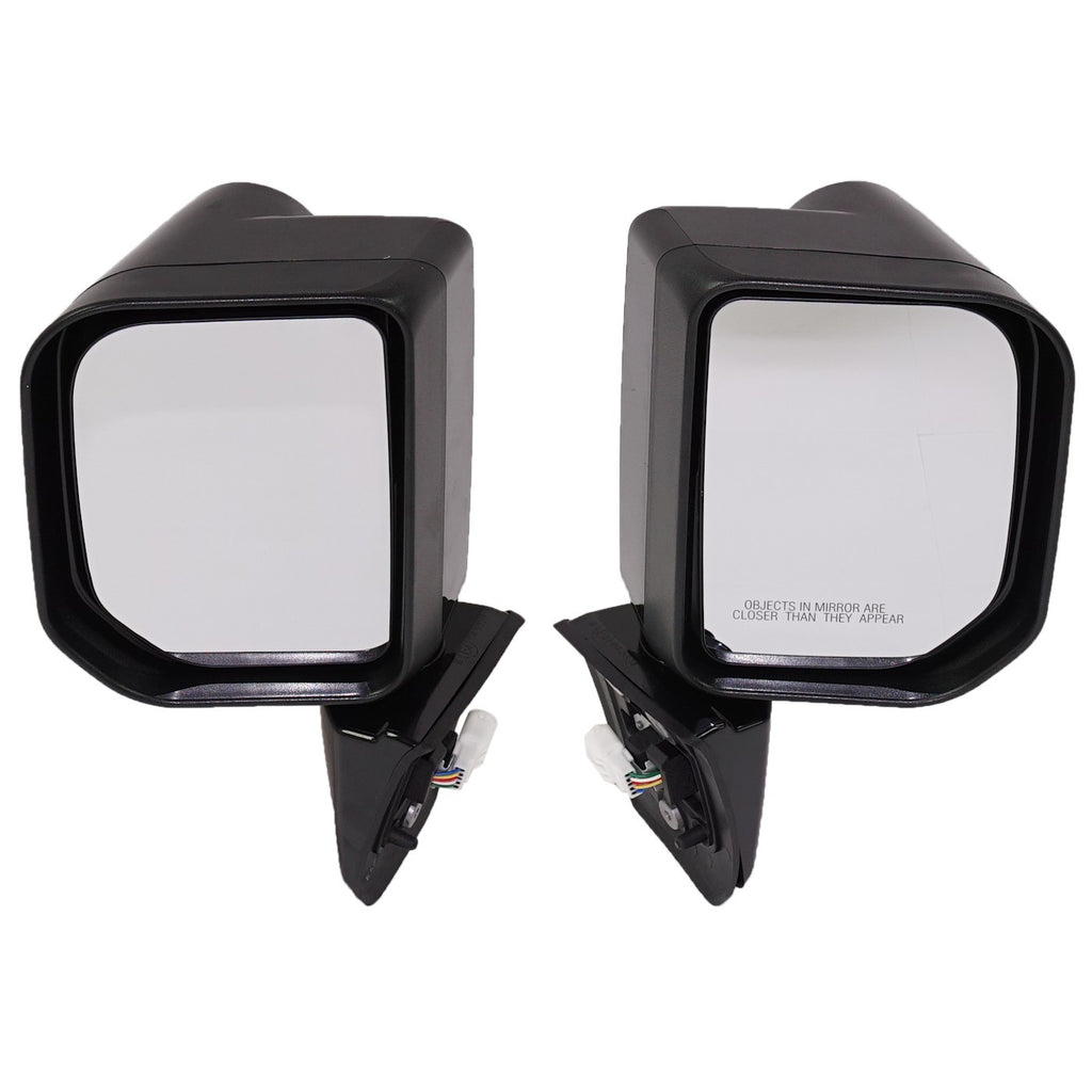 Set of Side View Power Mirrors for Toyota FJ Cruiser (2007–2014) Gloss Black