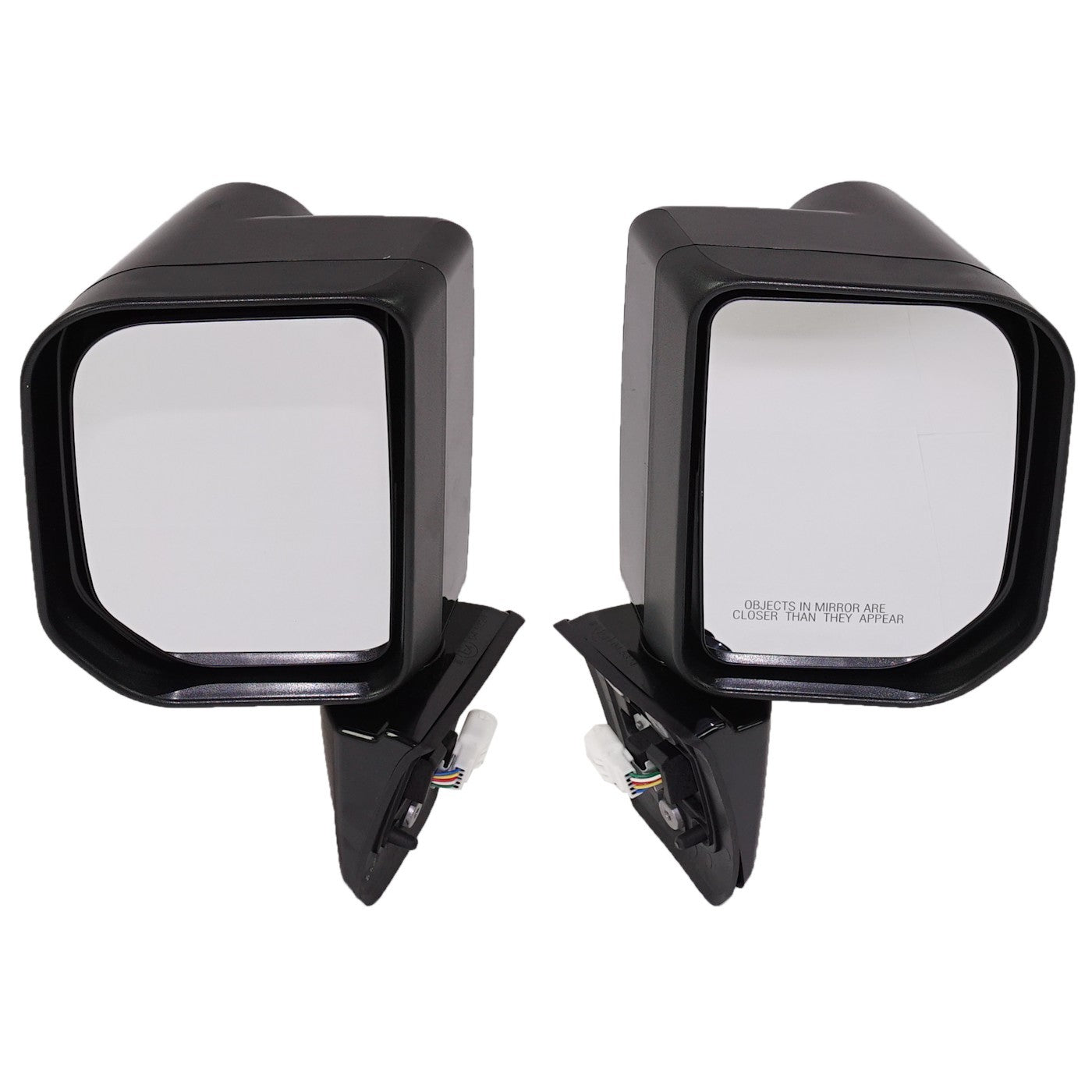Set of Side View Power Mirrors for Toyota FJ Cruiser (2007–2014) Gloss Black
