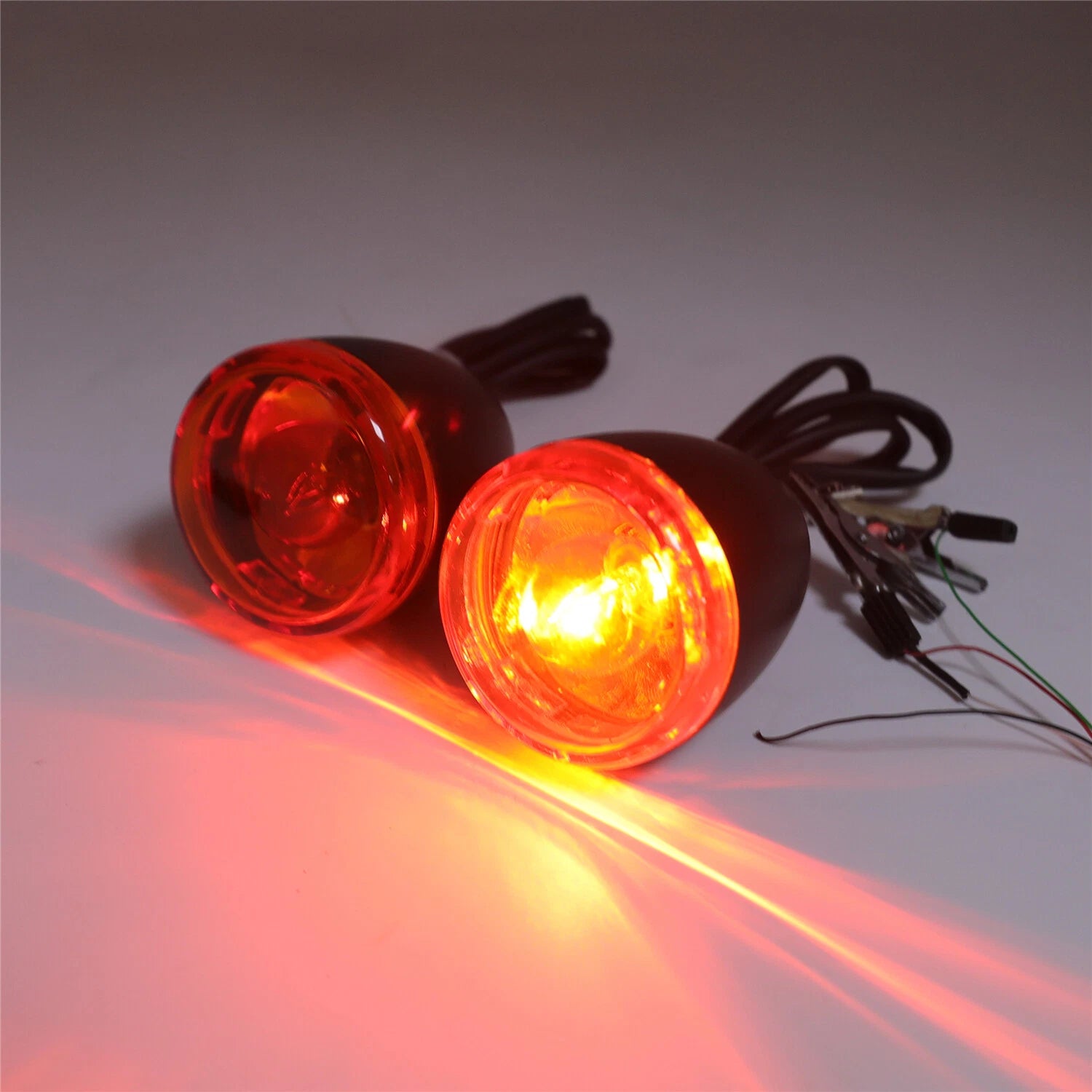 Rear Turn Signal Indicator Light Amber Lens for Harley XL 883 1200 (1992)