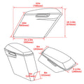 5" Stretched Hard Saddle Bags for Harley Road King, Street Glide (2014–2024)