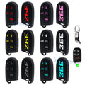 Silicone Remote Key Fob Shell Cover for Jeep Chrysler Dodge (2014–2025)