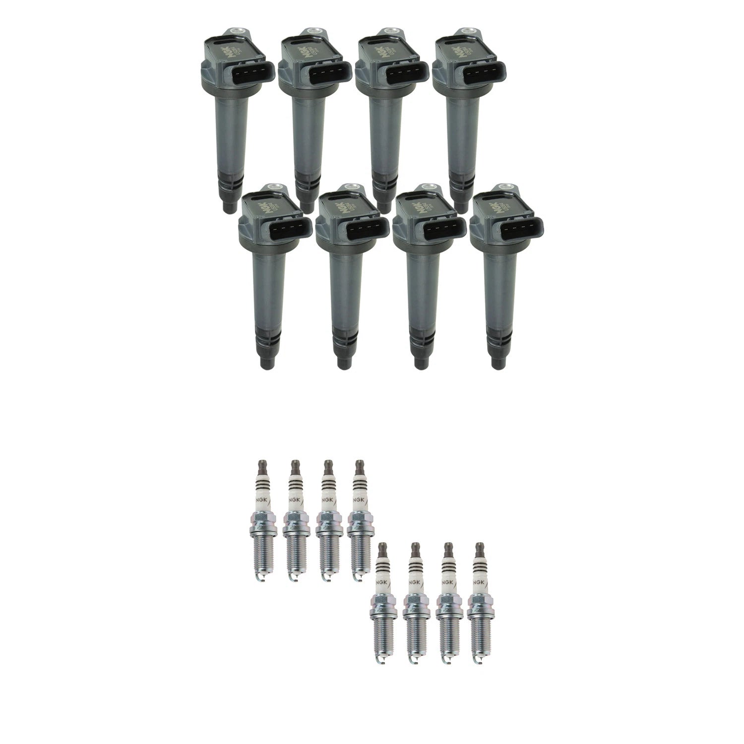Set of 8 NGK Ignition Coils & Iridium Spark Plugs for LX570 Sequoia Tundra (2007–2021)