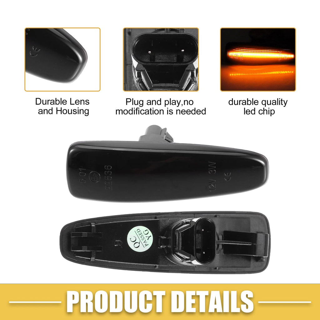 2X Front LED Side Marker Light 8351A001 for Mitsubishi 