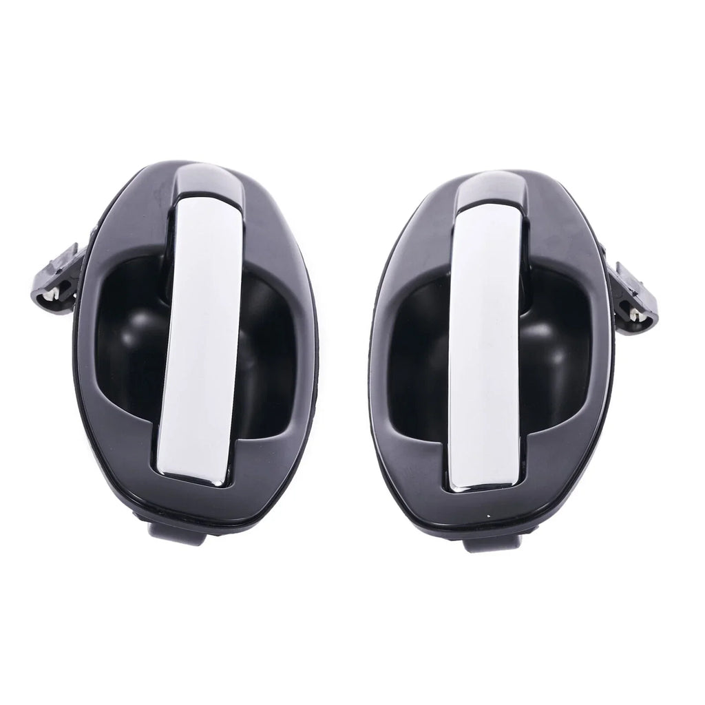 2 x Door Handle Outer Chrome REAR LEFT+RIGHT for Hyundai Santa Fe (2000–2005)