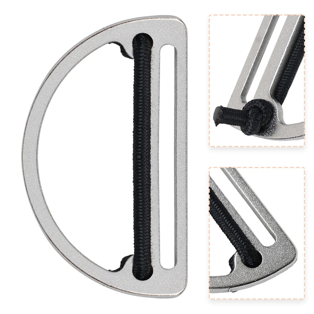 Slider Weight Belts for Marine Stopper Buckle 304 Stainless Steel D-Ring System