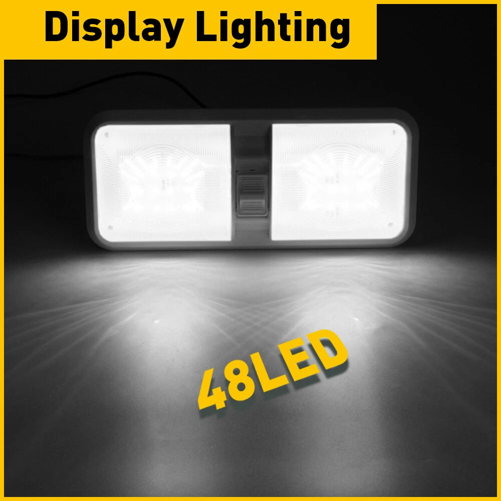 LED Interior Ceiling Light for RV Leisure Boat Camper Trailer (12V)
