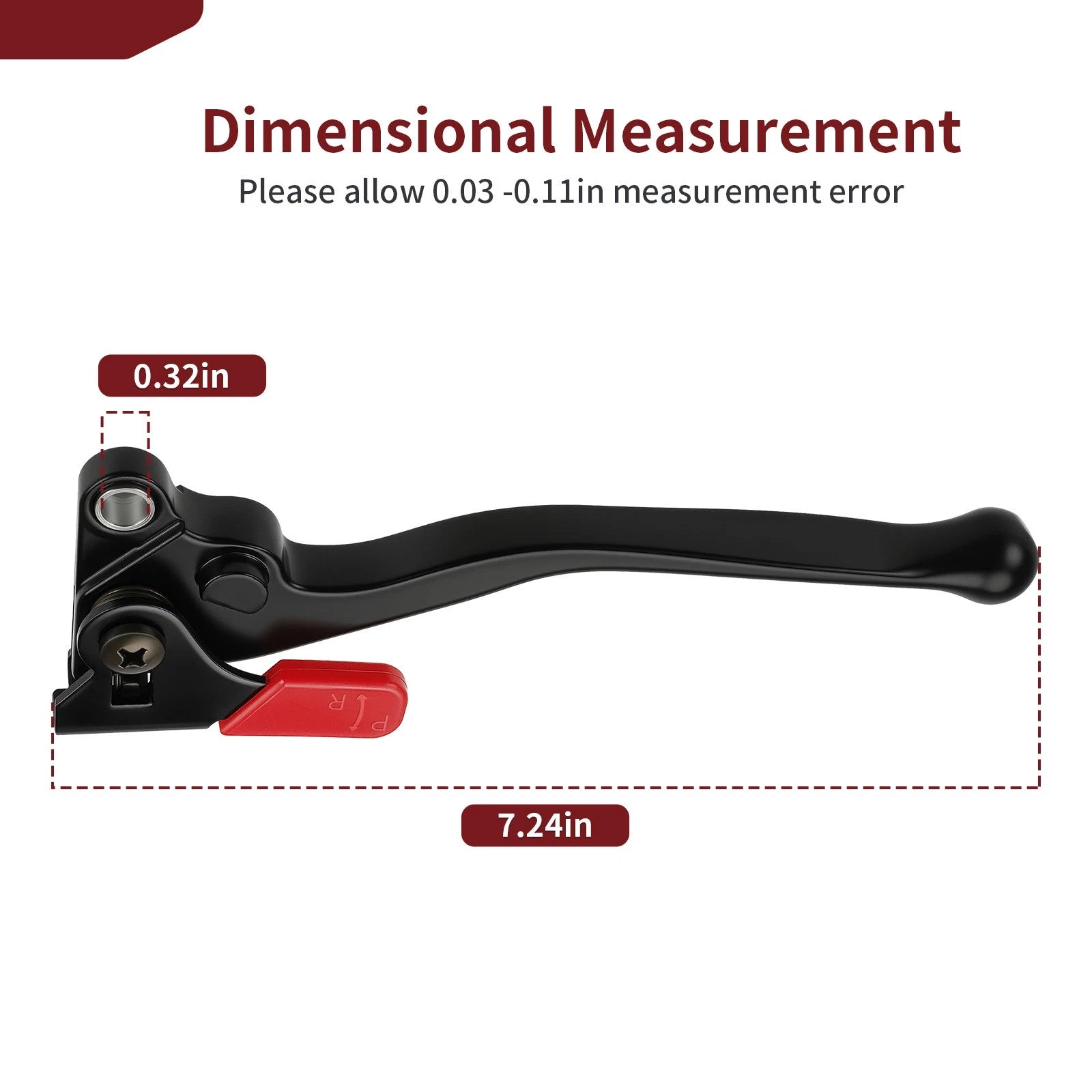Left Hand Rear Parking Brake Lever for Honda Foreman Rubicon 500 (2015–2019)