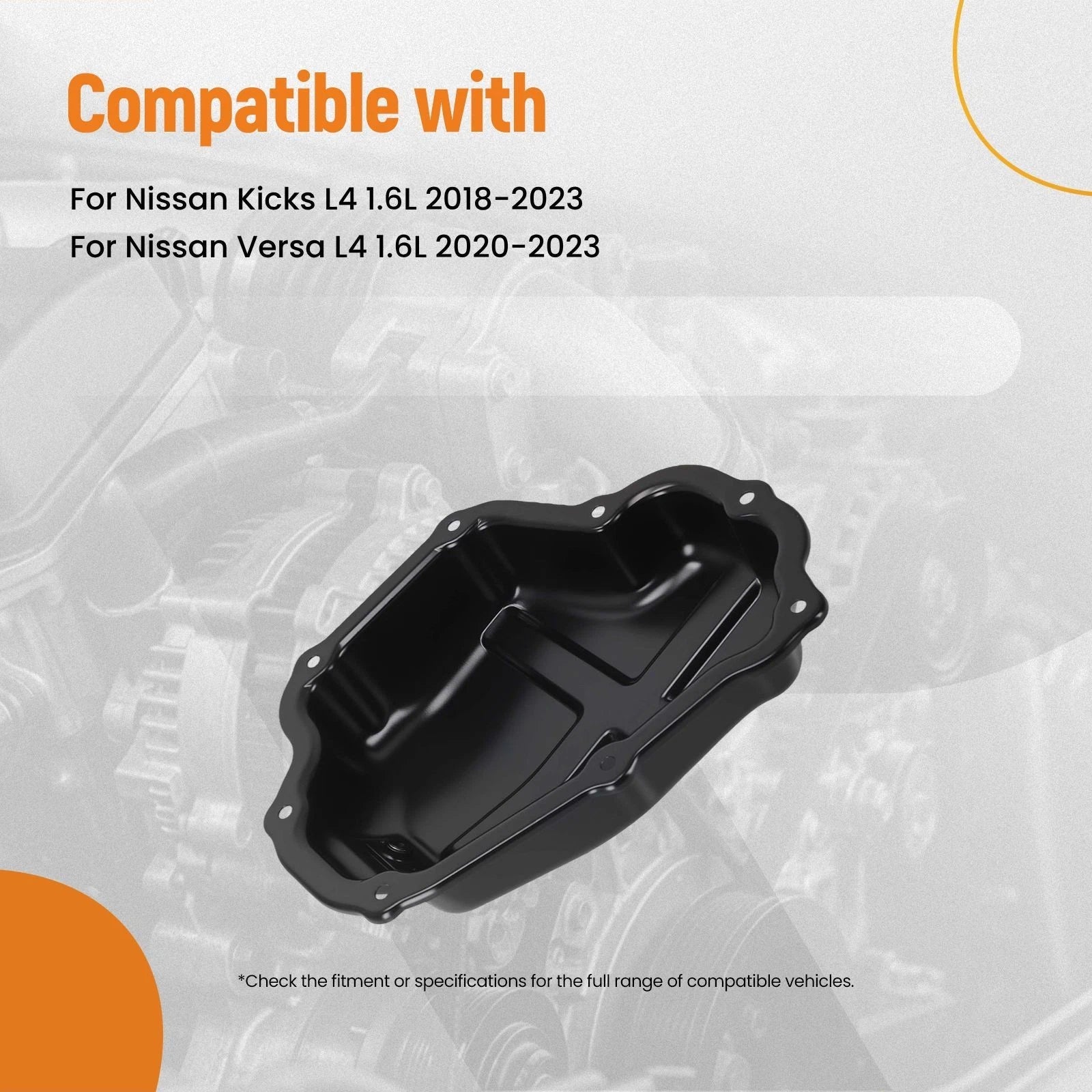 Engine Oil Sump Kit for Nissan Versa 1.6L (2020–2023) Direct Fit