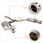 Dual 4" Muffler Tip Catback Exhaust for Nissan Maxima 3.5L V6 (2004–2008)