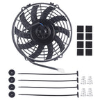 9'' Electric Curved Radiator Cooling Fan Mount Kit Universal