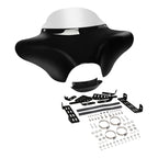 Vivid Black Front Outer Batwing Fairing for Suzuki VL800K1 (2001–2004)