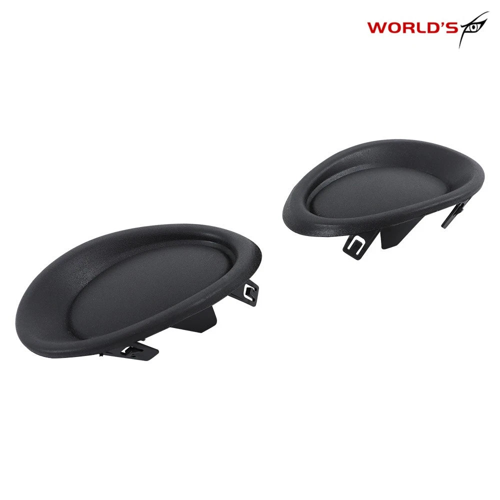 Set of 2 Front Fog Light Lamp Black Covers for Nissan Rogue Sport (2017–2019)