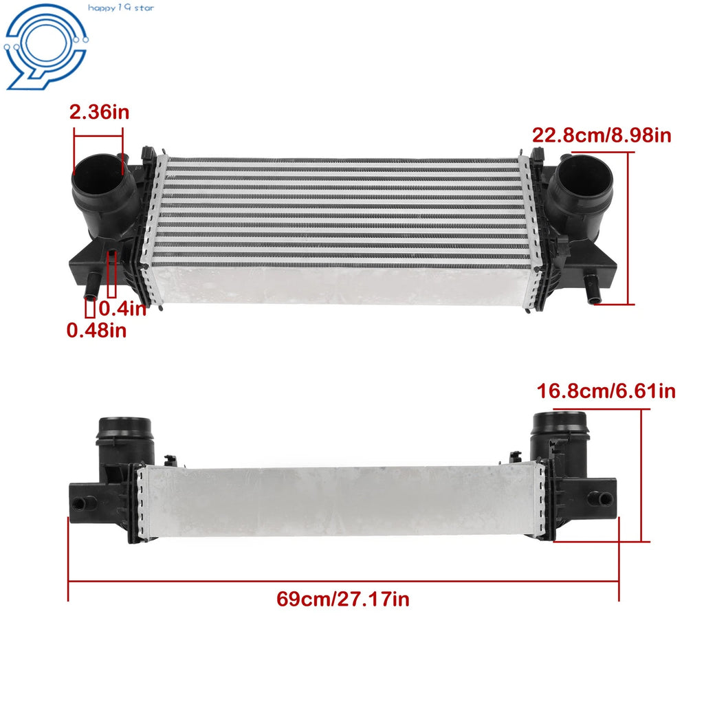 Intercooler for Ford Bronco (2021–2024) L4 2.3L V6 2.7L Turbocharged