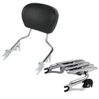 Backrest Sissy Bar & Luggage Rack for Harley Touring Road King (09-25)