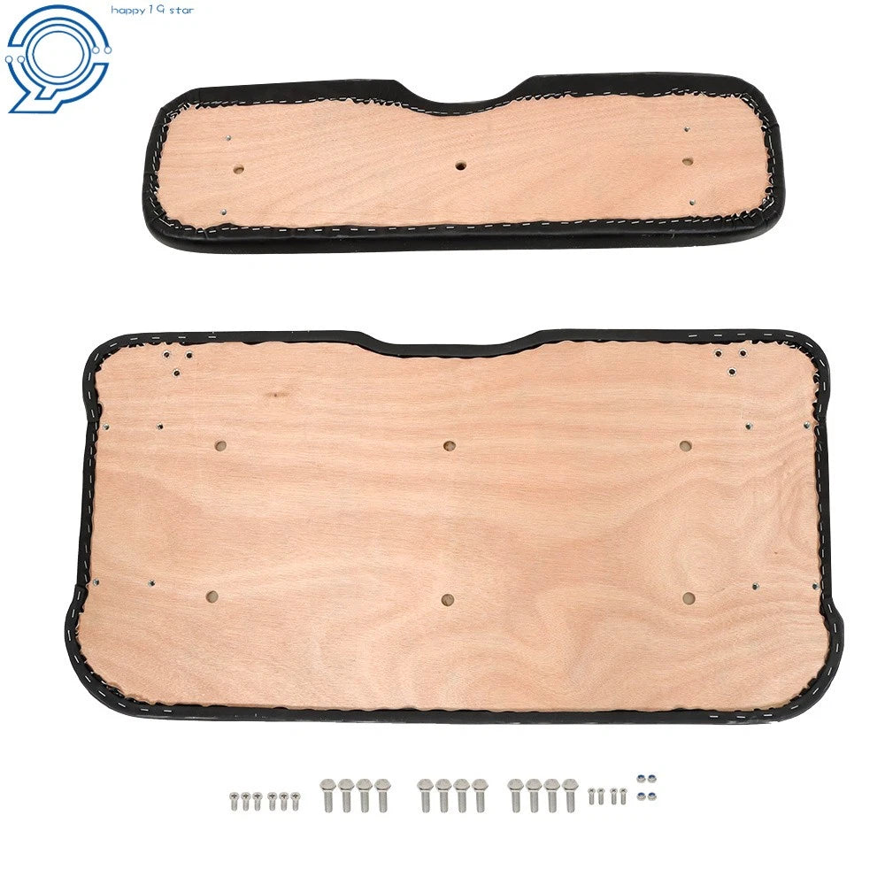 Set of 2 Black Front Seat Cushions for EZGO RXV (2008-Present)
