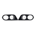 2X Glossy Black Front Fog Light Cover Grille for BMW E46 M3 (2001–2006)