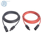 1 Pair 12AWG Solar Panel Extension Cable for Universal Use (15 FT)