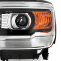 L R Halogen Headlights for GMC Sierra 1500 2014–2018, 2500HD 3500HD 2015–2019