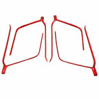 4 x ABS Red Door Upper Armrest Stripe Cover Trim for Toyota RAV4 (2019–2023)