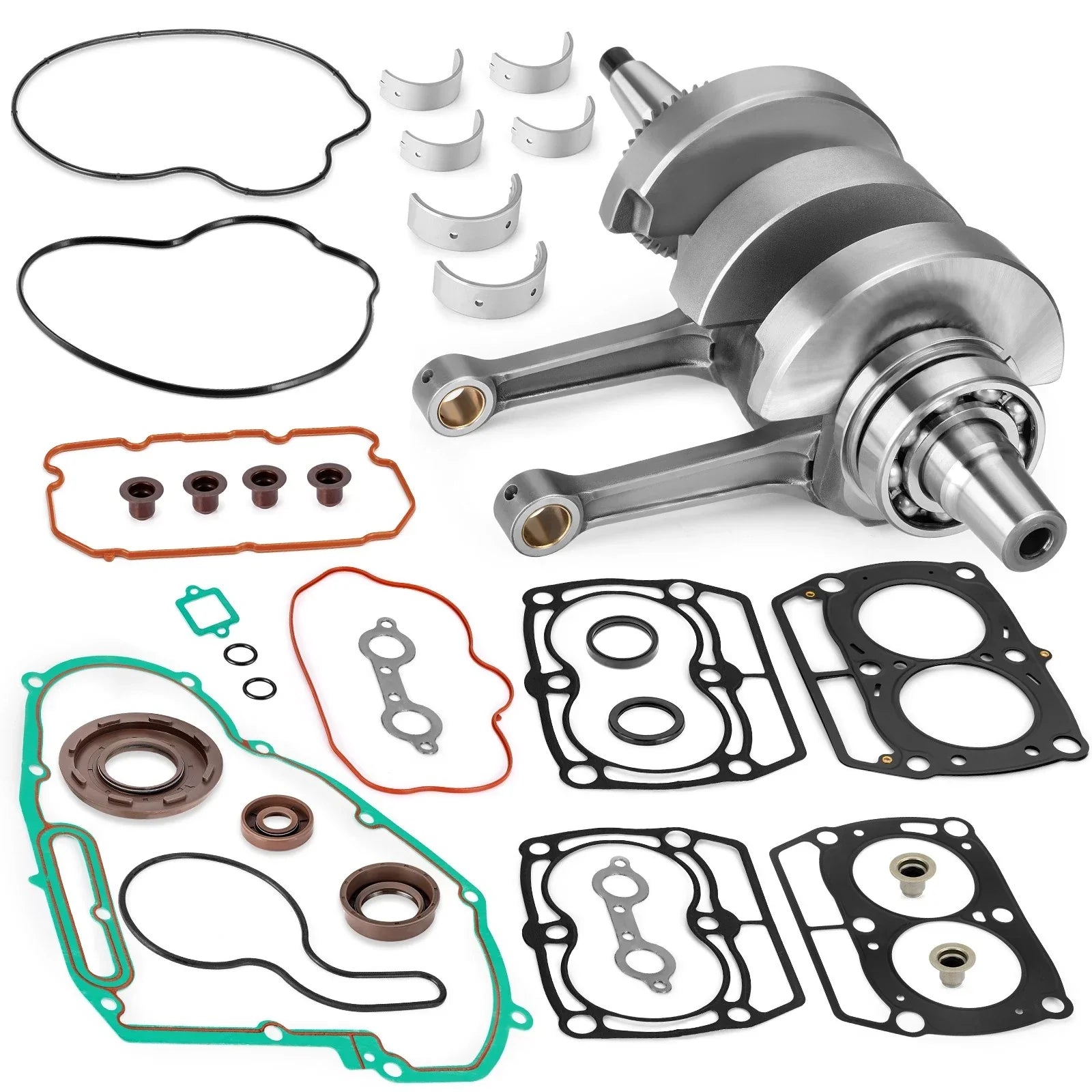 Crankshaft & Bearings & Gasket Seal Rebuild Kit for Polaris RZR 800 (2008–2014)