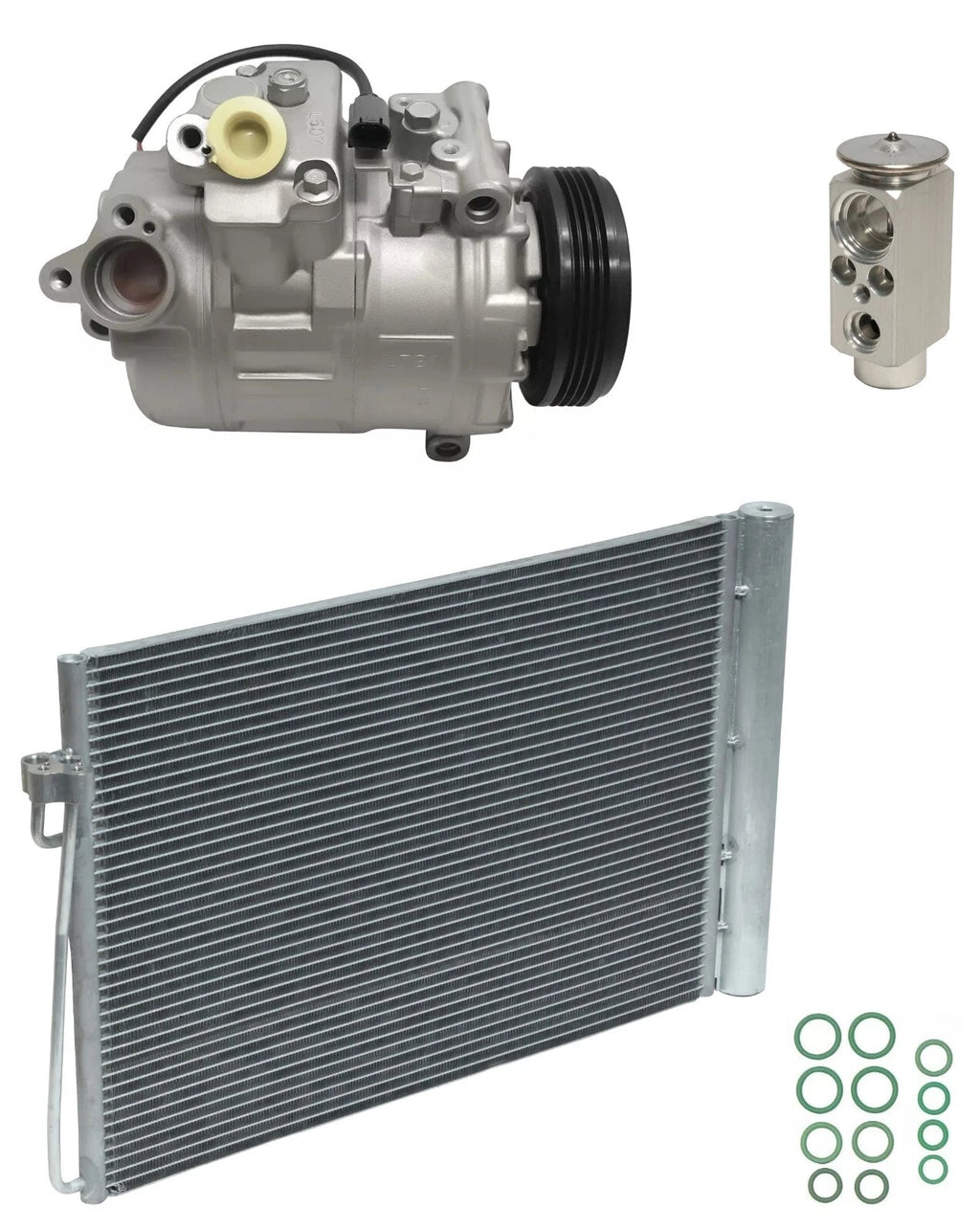 AC Compressor Kit with Condenser for BMW 760Li 6.0L (2003–2004)