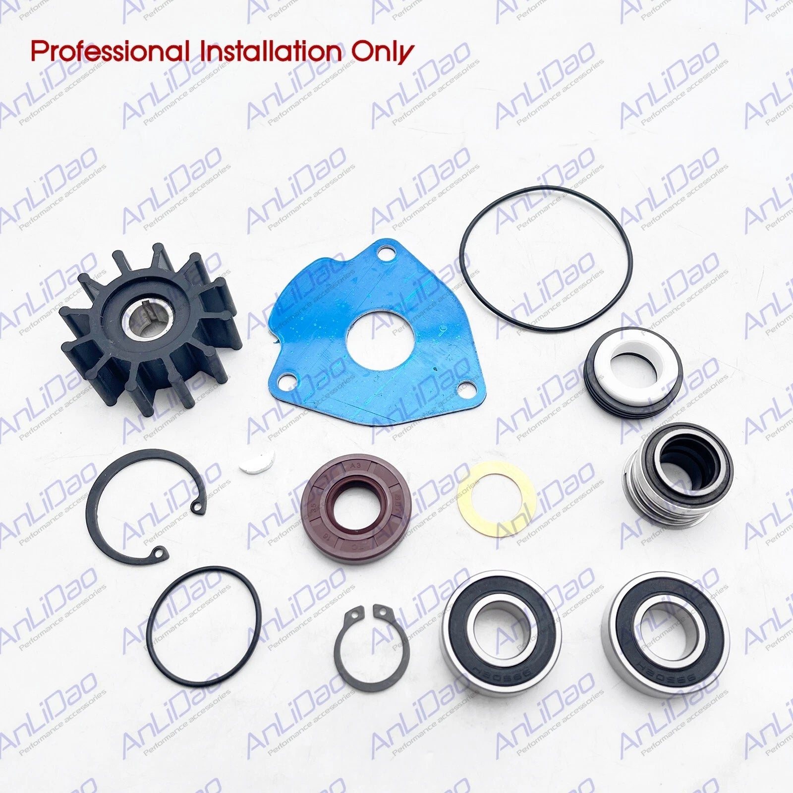 Pump Mount Gasket Rebuild Kit for Sherwood G702 (132-0459, 185-6579)