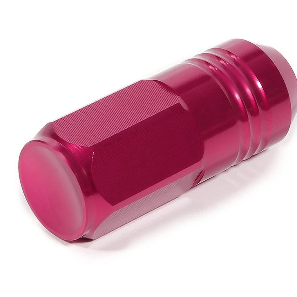 20Pcs Aluminum Pink Closed End Lug Nuts + Adapter M12X1.5 for JDM Vehicles