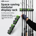 Expandable Fishing Rod Rack Wall Mount for Garage Boat Storage