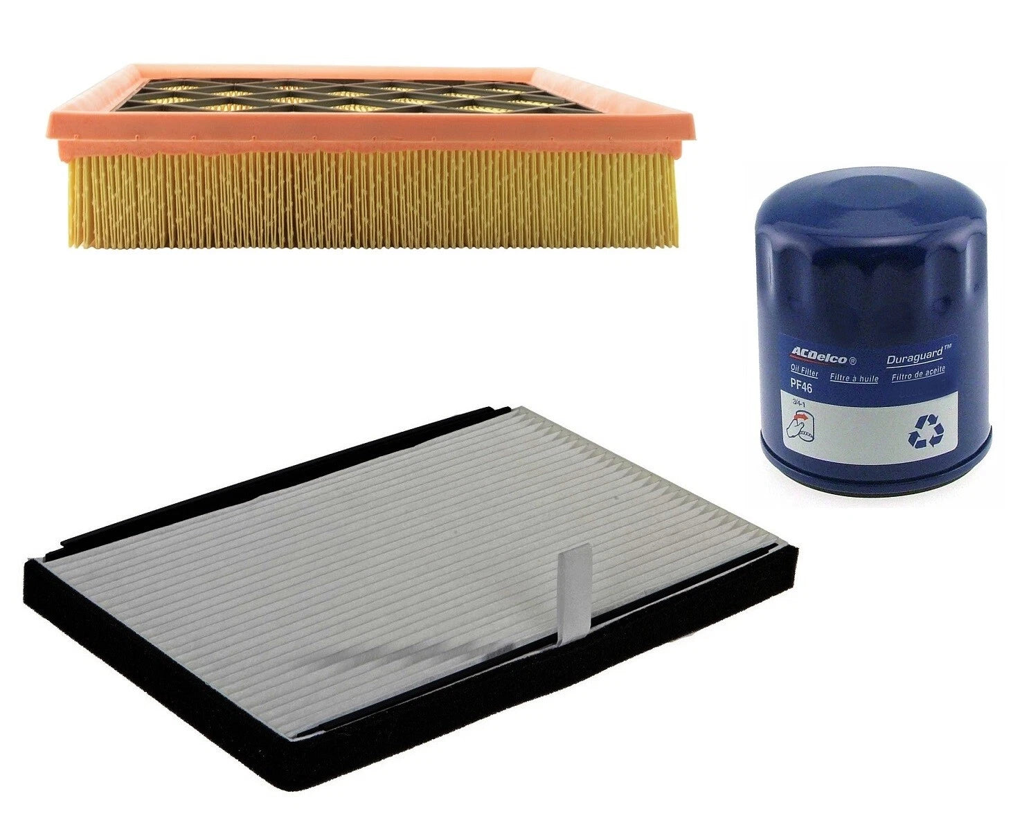 Engine Oil Air Cabin Filter Kit ACDelco PRO for Chevy Pontiac 5.3L V8 (2005–2010)