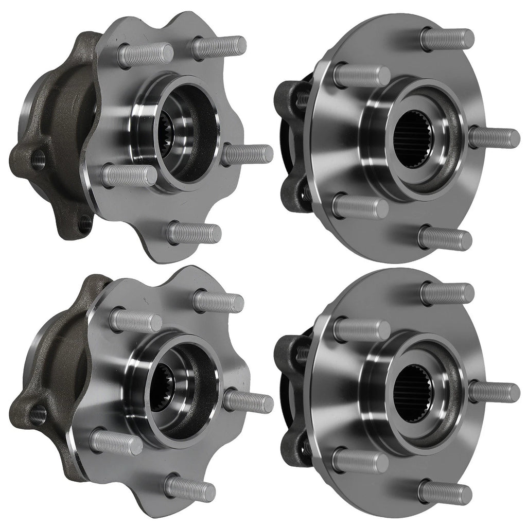 Front Rear AWD Wheel Bearing Hub for Nissan Rogue (2008–2013) HA480564 WE60491