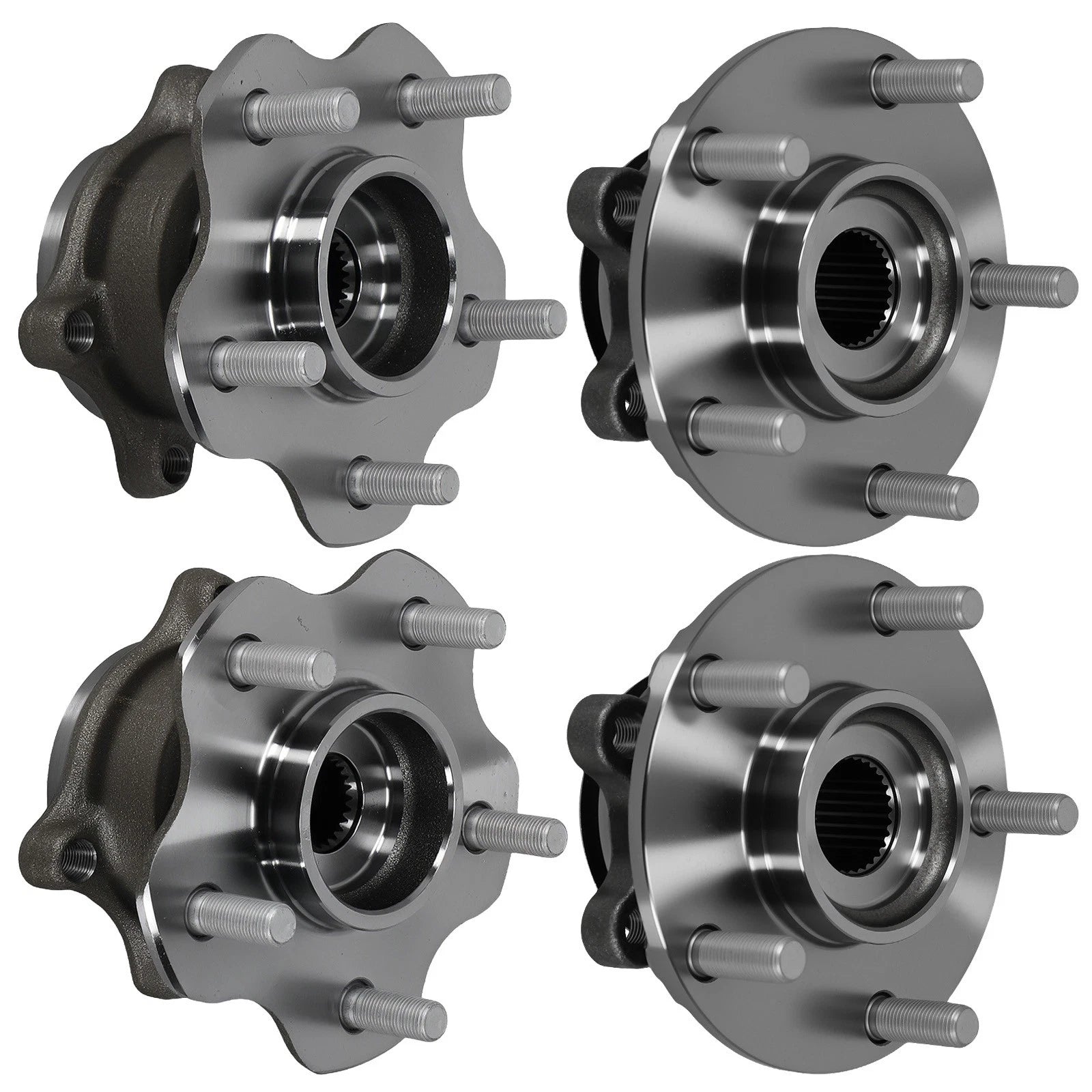 Front Rear AWD Wheel Bearing Hub for Nissan Rogue (2008–2013) HA480564 WE60491