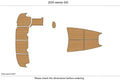EVA Foam Faux Teak Deck Floor for Sea Ray 420 Sundancer (2003)