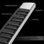 Set of 2 Running Board Step Bars for Silverado Sierra 1500 2500HD (2007–2019)