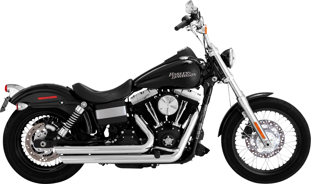 Vance & Hines Big Shots Chrome Exhaust for Harley Dyna Softail (2010–2017)