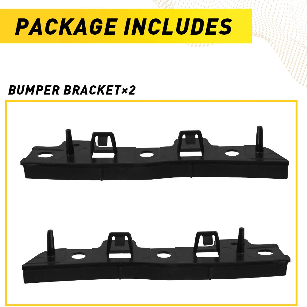 Set of 2 Front Bumper Retainer Brackets for Ford Escape (2013-2016)